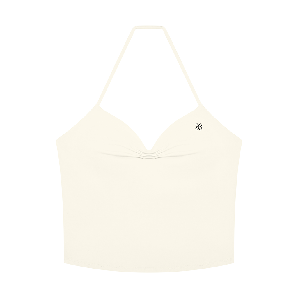 Women's Ruched Halter Yoga Tank Top