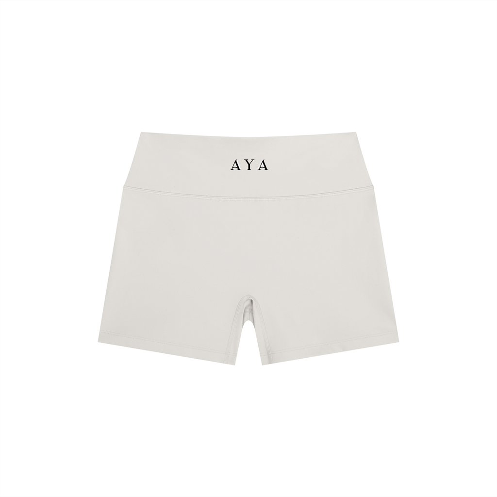 The Women's High Rise Shorts in Light Gray