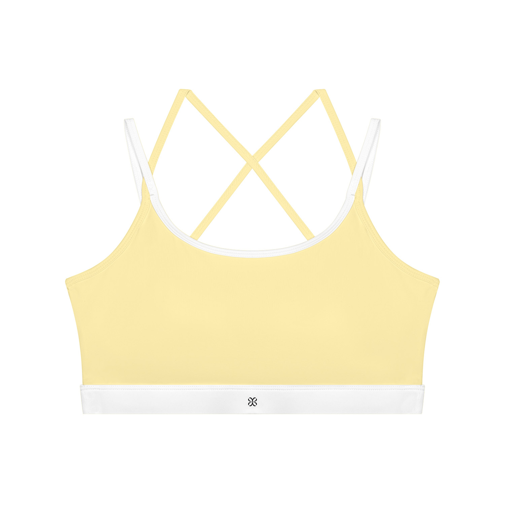 Sujetador deportivo de yoga con bloques de color para mujer