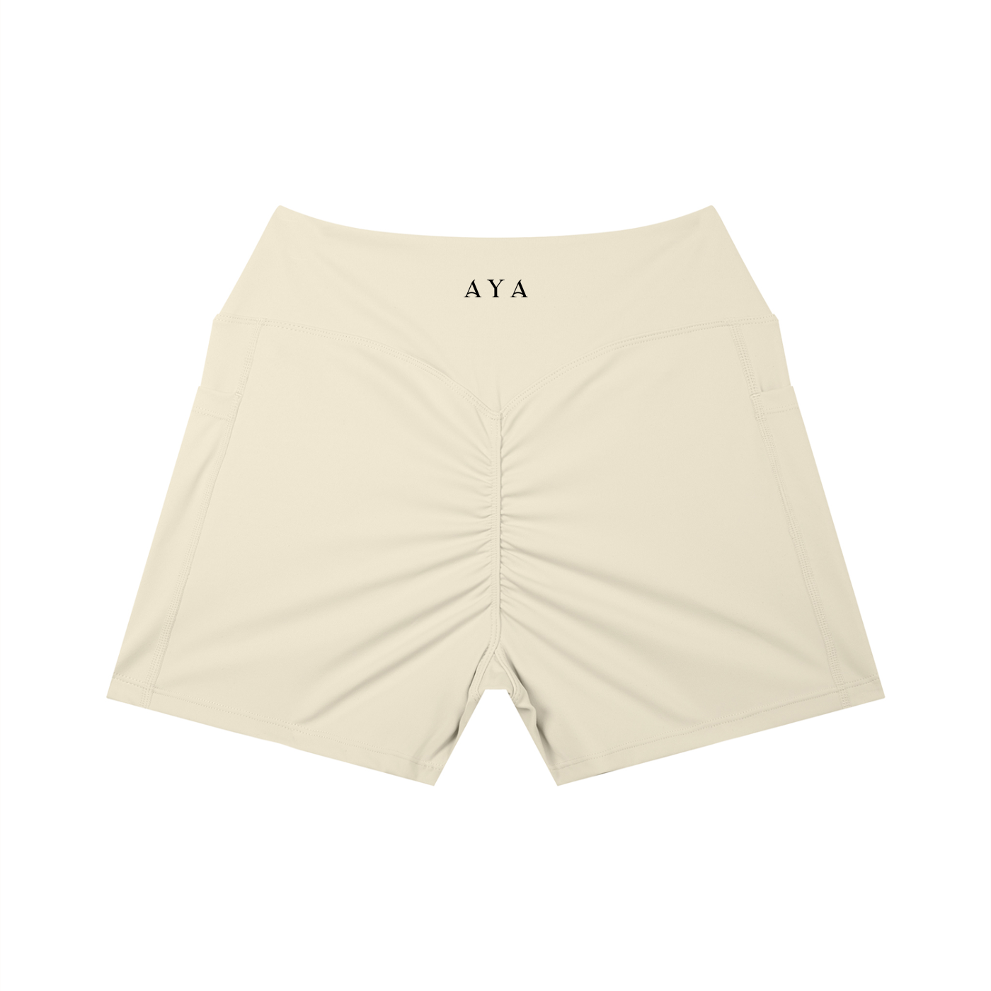 The Women's High Rise Shorts in Light Apricot